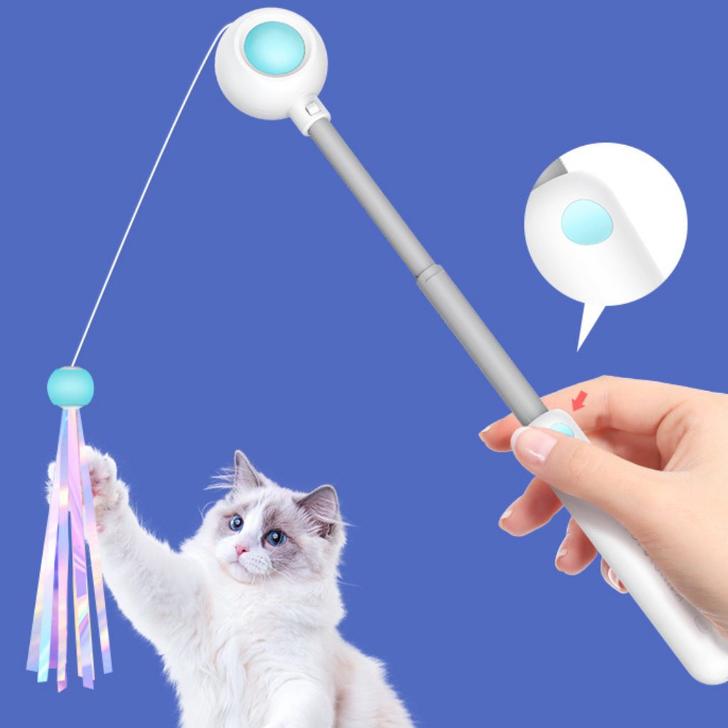 Wholesale Cat Teaser Wand Toys With Laser Lights Pawpycup