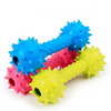 Pet Rubber Dumbbell Chew Toy with Bell