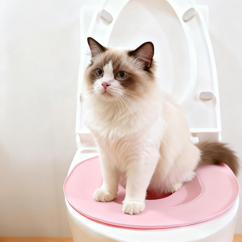 Curated visual reference: Gallery Detail: Cat Toilet Seat Training Kit How To Teach Cat To