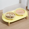 Elevated Anti-Splash Ceramic Cat Bowl Pet Dining Table Plate Water Bowl