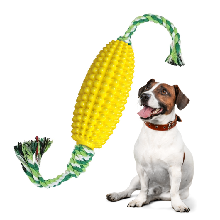 Pet Corn Chew Toys with Rope