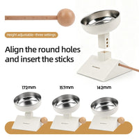 Height & Tilt Adjustable Elevated Cat Bowl, Stainless Steel Neck-Friendly Feeder