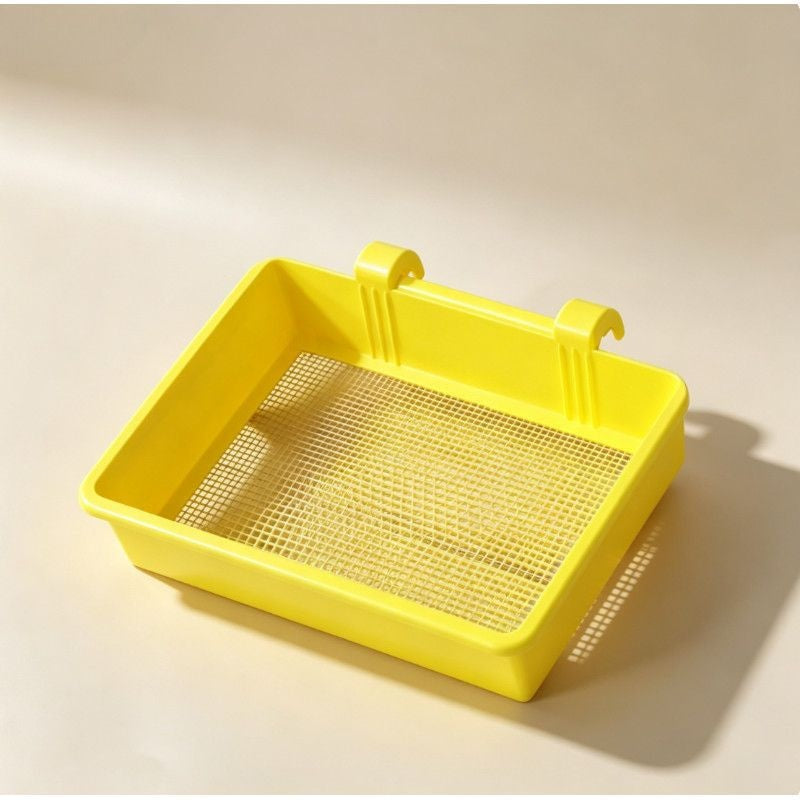 Hanging Cat Litter Sifter Tray, Fine Mesh Litter Sieve Basket with Scoop