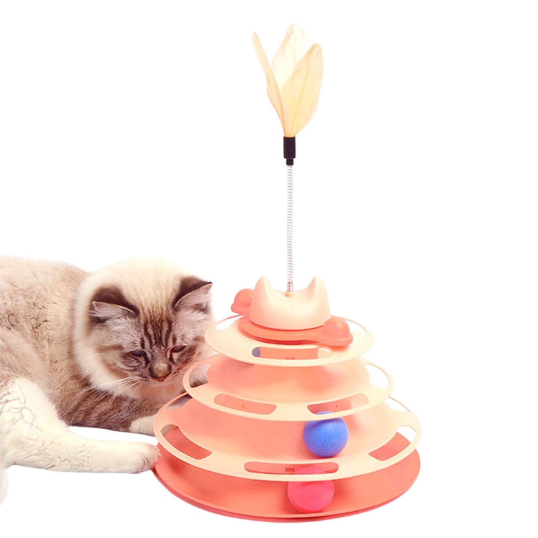 Tower of Tracks Interactive Turntable Cat Toy