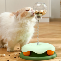 Juguetes con pistas de bola dispensadora de golosinas para gatos