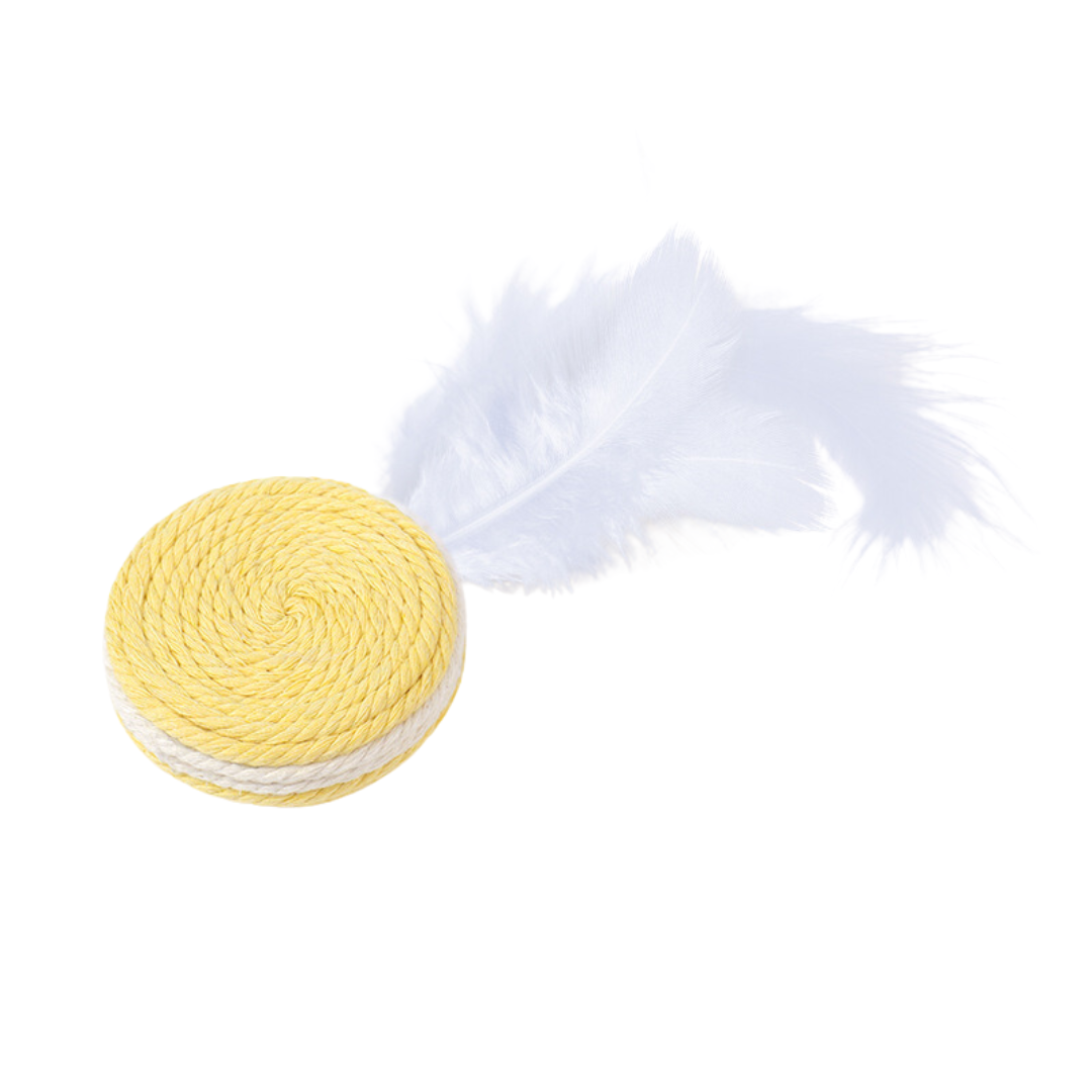Interactive Cat Rope Feather Toys With Sound