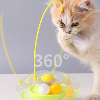 Cat Teaser Stick Tumbler Toy Treat Dispenser Speelgoed