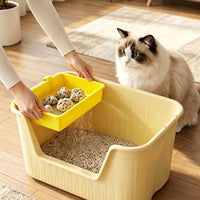 Hanging Cat Litter Sifter Tray, Fine Mesh Litter Sieve Basket with Scoop