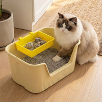 Hanging Cat Litter Sifter Tray, Fine Mesh Litter Sieve Basket with Scoop