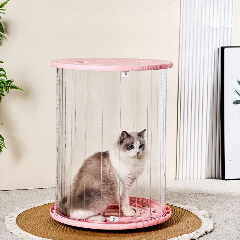 Transparent Rolling Pet Carrier