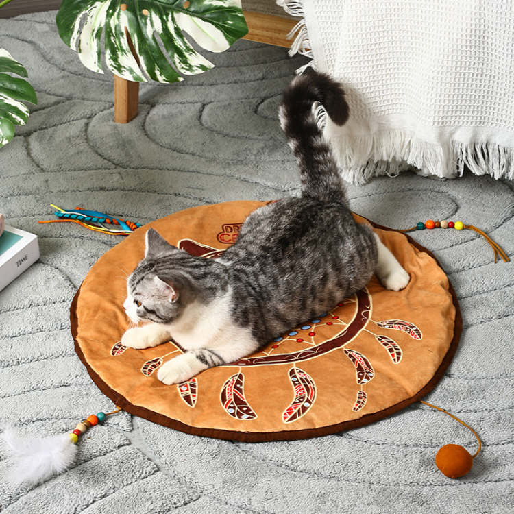 Dream Catcher Bohemian Cat Mat Crinkle Paper Toy – Pawpycup