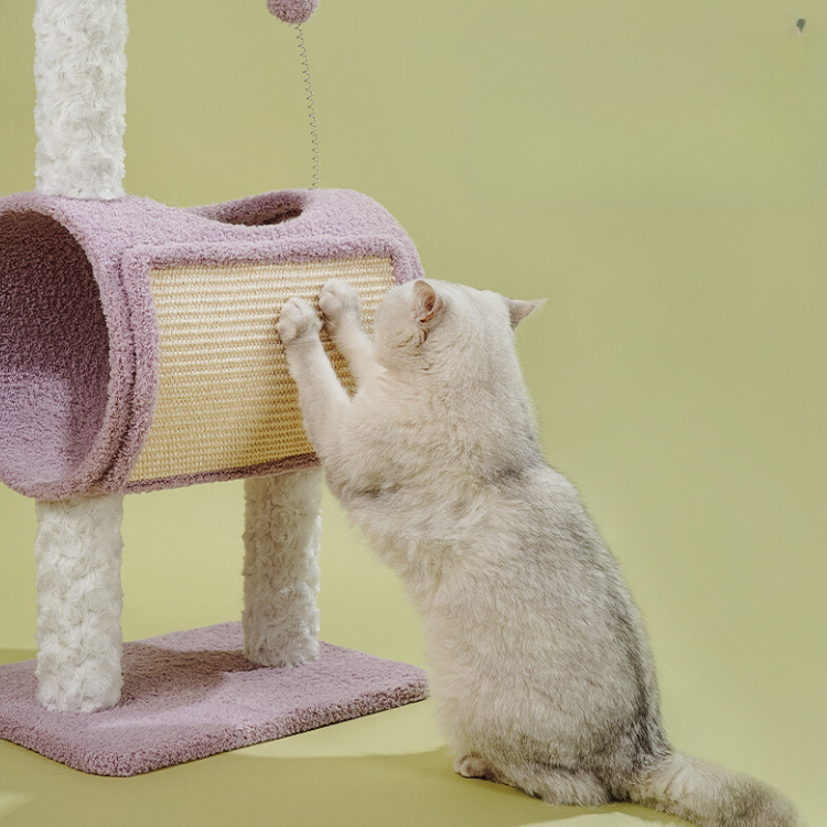 Cat Scratching Post With Cozy Hideout