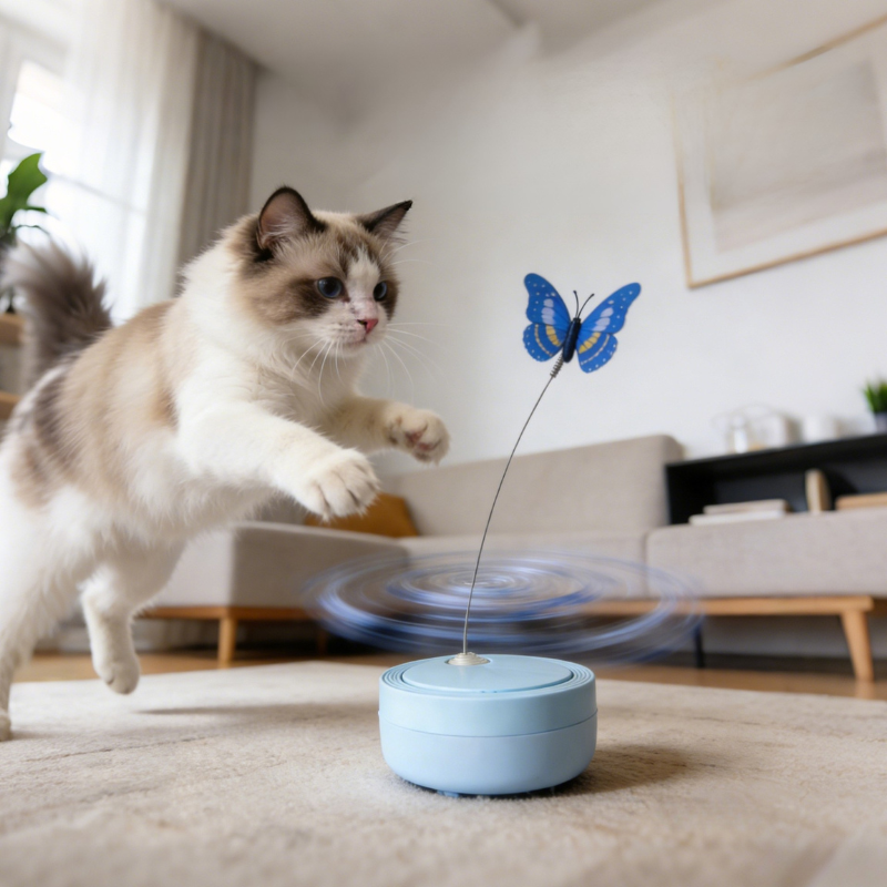 Rotating Butterfly Electric Cat Teaser Toy