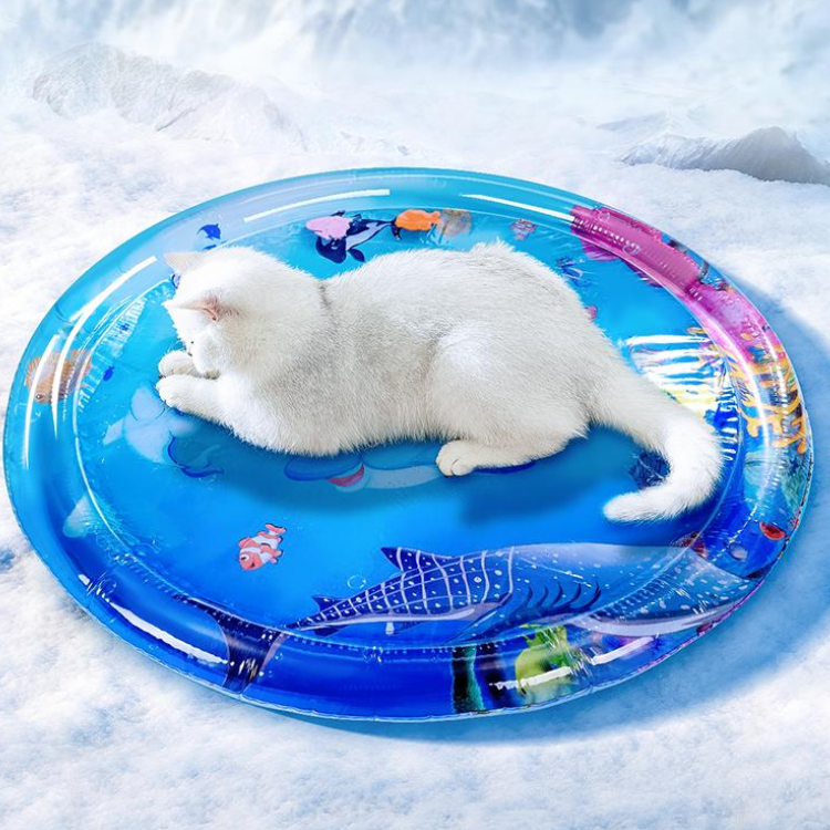 Alfombrilla de agua con almohadilla de enfriamiento para gatos para verano