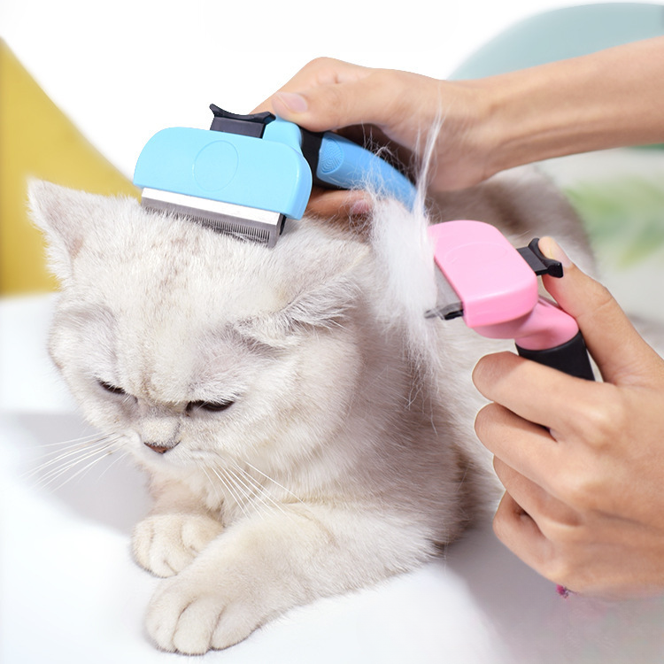 Katten vachtverwijderings- en verzorgingsborstel