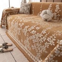 Anti-Scratch Warm Cream Boho Couch Cover Protective Slipcover for Sofa