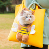 Bolsa de viaje con asa de lona de abejas Portador de gatos