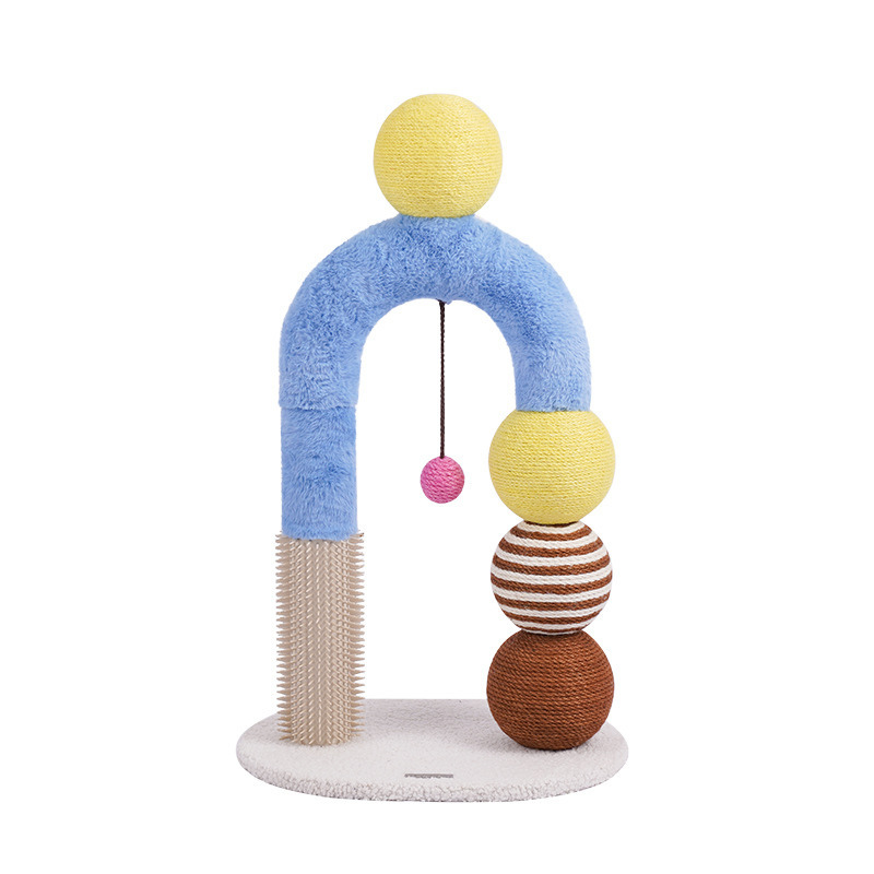 Cat Scratching Post with Playful Toy Ball