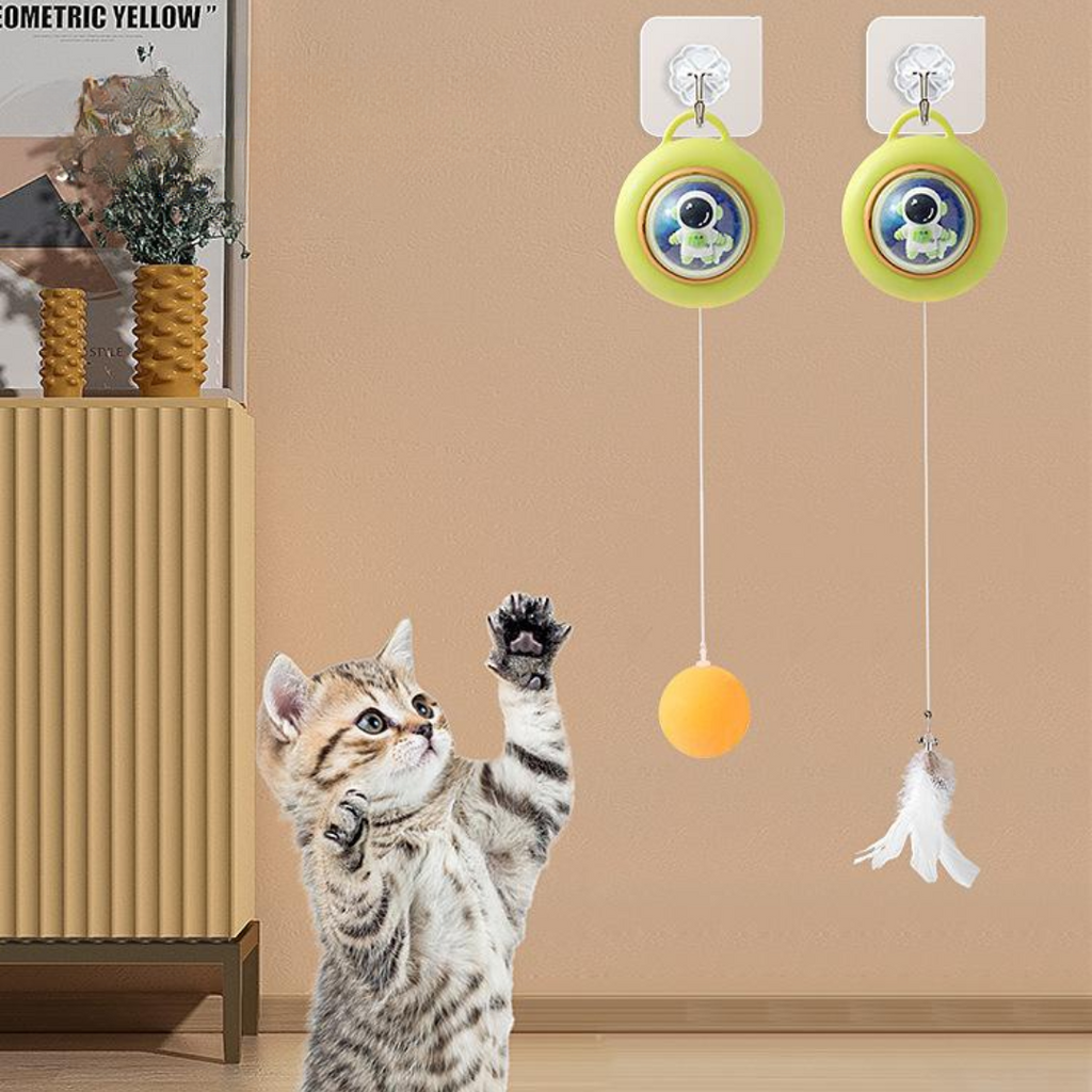 Interactive Door Hanging Cat Dangling Ball Toys Pawpycup