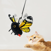 Interactive Flutter Butterfly Cat Toy Automatic Realistic Insect Teaser