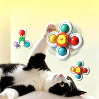 Interactive Windmill Cat Toy Spinning Suction Cup Toy for Cats