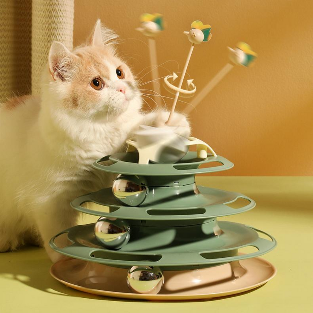 Kitty Tracks Interactive Cat Ball Tracks Cat Toy – Pawpycup