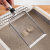 Pá de limpeza de areia para gatos em aço inoxidável