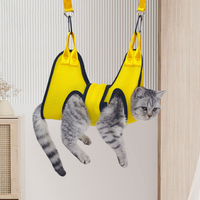 Amaca per toelettatura gatti con cintura di sicurezza per toelettatura per unghie