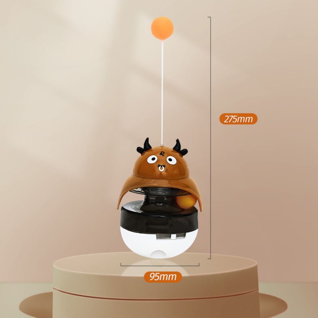 Distributeur de friandises pour jouets en forme de boule de gobelet pour chat