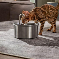 Pet Water Dispenser Stainless Steel Water Fountain