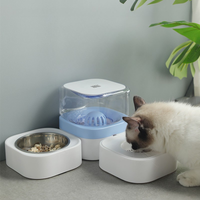 Pet Bowl Water Dispenser Cat Food Bowl Set