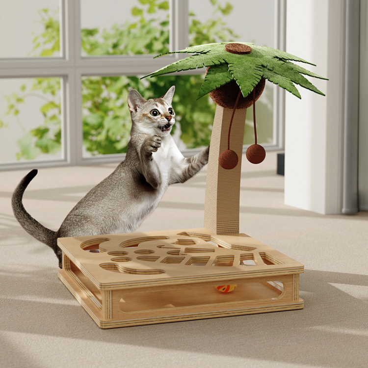 Cat Maze Box Bell Ball Cat Scratching Posts