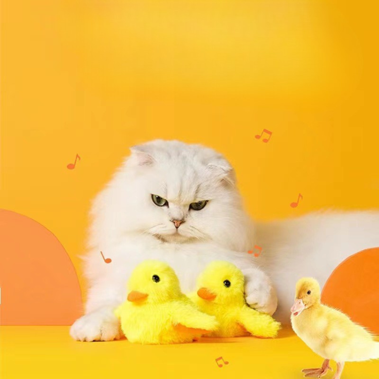 Soft And Cheery Duck Cat Toy