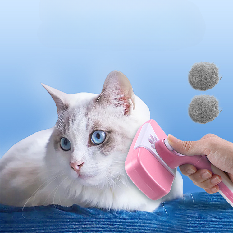Cepillo removedor de pelo para gatos domésticos, peine de aseo
