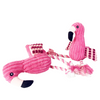 Piepende pluche hondenspeelgoed flamingo