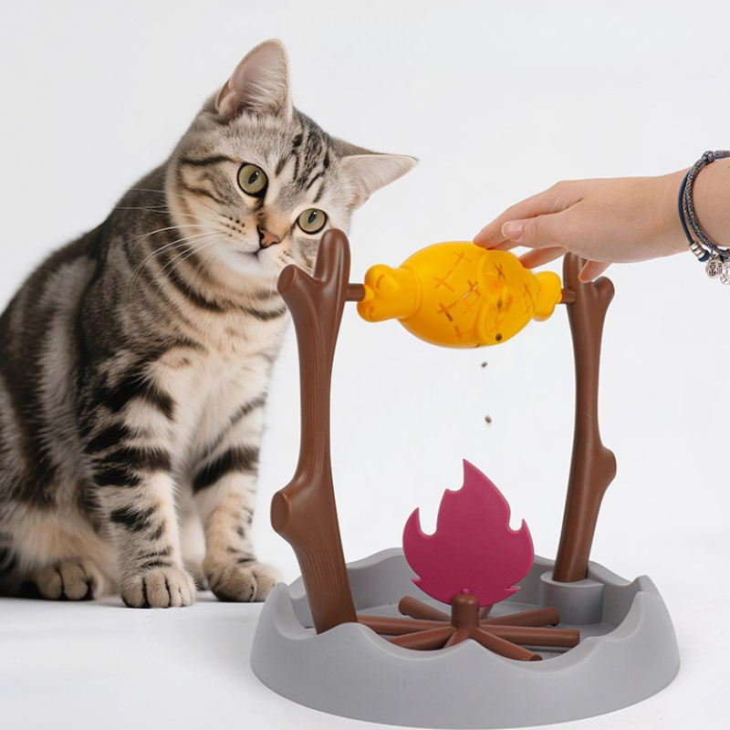 Roasted Chicken Leg Shaped Cat Treat Dispenser