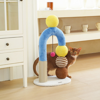 Cat Scratching Post with Playful Toy Ball