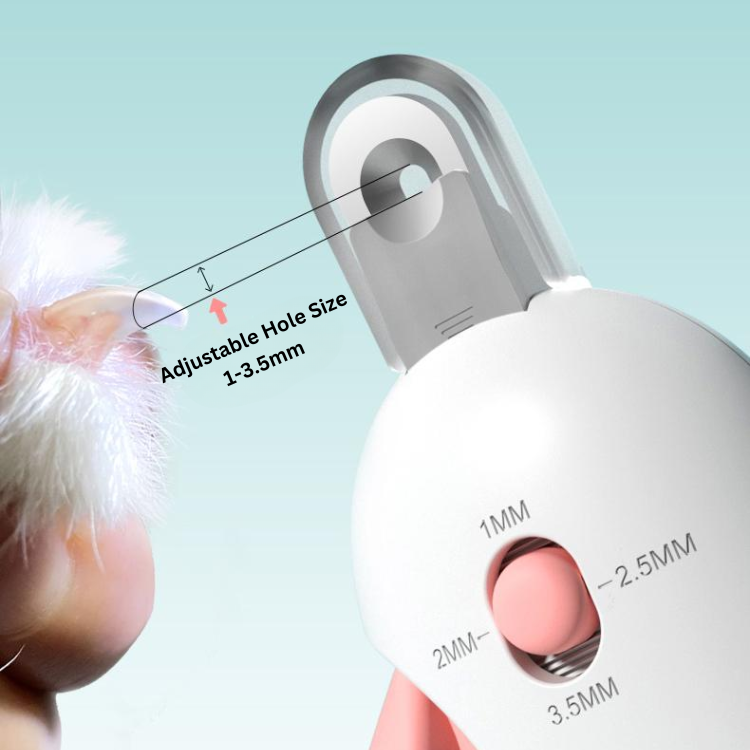 Adjustable Round Hole Pet Clippers