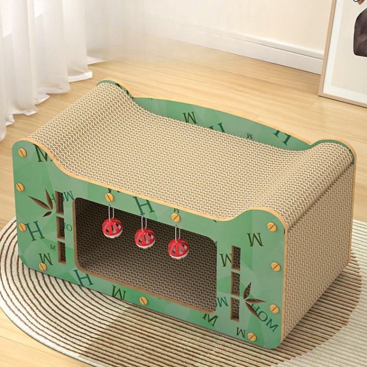 Cardboard Cat Scratchers Tunnel Beds With Bells