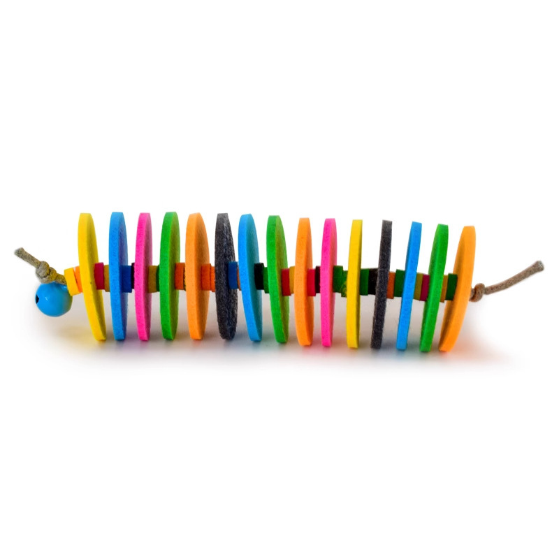 Colorful Stacked Felt Cat Chew Toy (3-Pack)