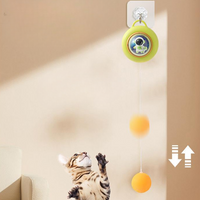 Brinquedos de bola pendurados para gatos com porta interativa