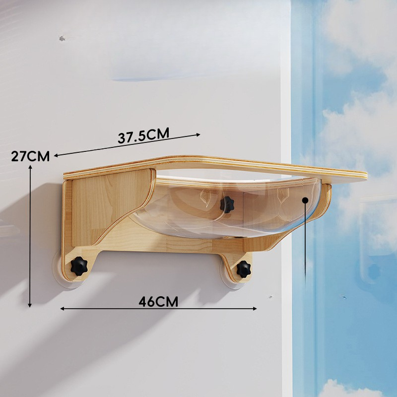 Floating Cat Perches Shelves Suction Cup Hanging Bed