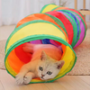 Juguetes plegables para túneles de gatos para gatos de interior