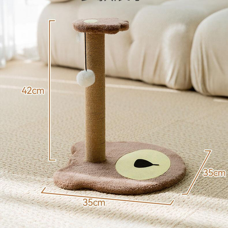 Adorable Compact Cat Scratching Post Toy