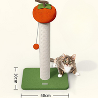 Persimmon-Themed Interactive Cat Scratching Post Toys