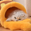 Autumn Winter Pet hHoney Jar Covered Cat Bed