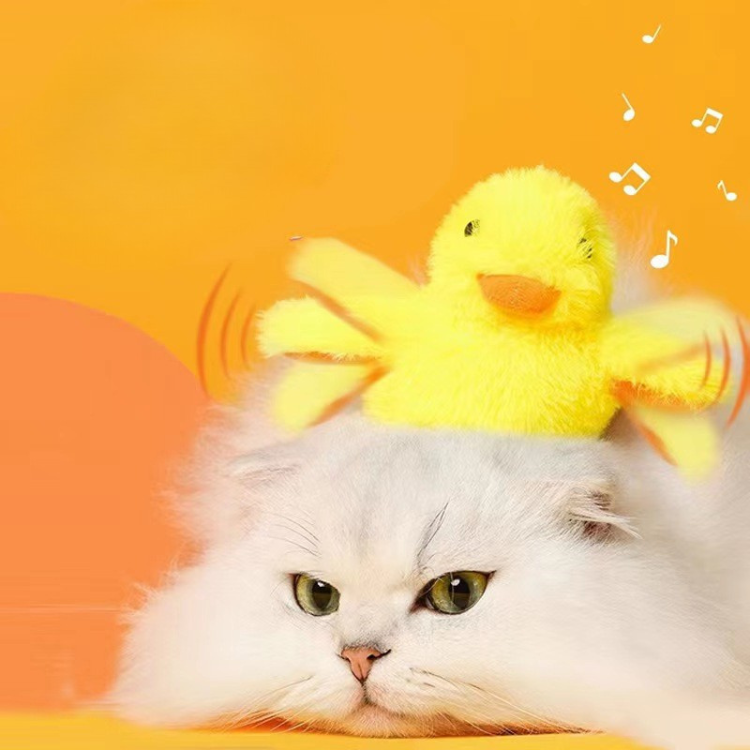 Soft And Cheery Duck Cat Toy