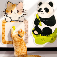 Self-addictive Wall Stickers Cat Scratching Board Toy
