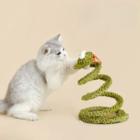 Cat Teaser Spring Toys Feather Long Stick Toy