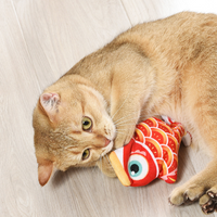 Juguete electrónico interactivo para gatos con forma de pez flotante